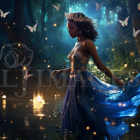 destinyunlimited_African_woman_in_long_blue_dress_by_lake_in_en_0d81e172-3ea0-4feb-89ba-781189af260e-3