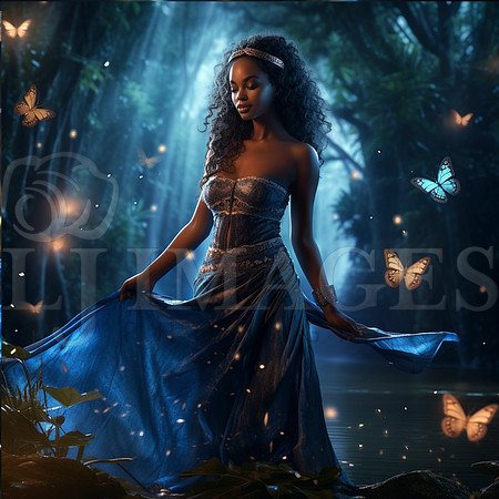 destinyunlimited_African_woman_in_long_blue_dress_by_lake_in_en_0d81e172-3ea0-4feb-89ba-781189af260e-4