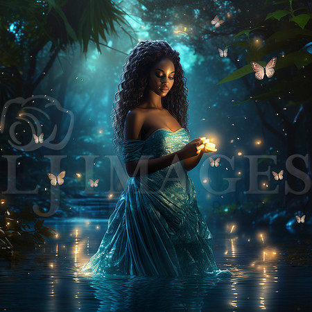 destinyunlimited_African_woman_in_long_blue_dress_by_lake_in_en_6f8973ce-0184-43b2-9555-5a095c61596f