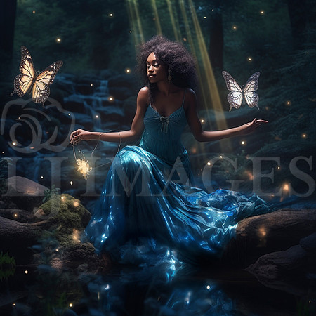 destinyunlimited_African_woman_in_long_blue_dress_by_lake_in_en_7d8e63b1-8019-469c-b8e2-5d1c77862305-2