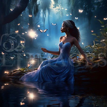 destinyunlimited_African_woman_in_long_blue_dress_by_lake_in_en_7d8e63b1-8019-469c-b8e2-5d1c77862305-4