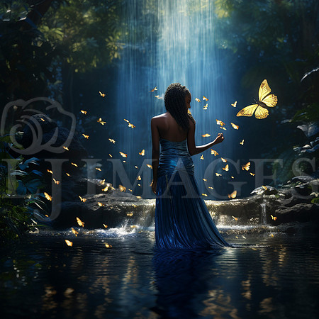 destinyunlimited_African_woman_in_long_blue_dress_by_pond_in_en_71960d38-fa17-4984-b8e3-54e3c48cf670-2