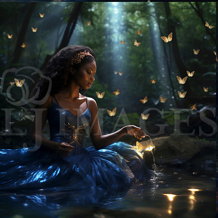destinyunlimited_African_woman_in_long_blue_dress_by_pond_in_en_88082e19-f220-47d2-a173-502eb5becfa5-3