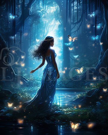 destinyunlimited_African_woman_in_long_blue_dress_in_enchanted__3d8dac5d-58a2-473c-8a0a-54ffc7238f99-3