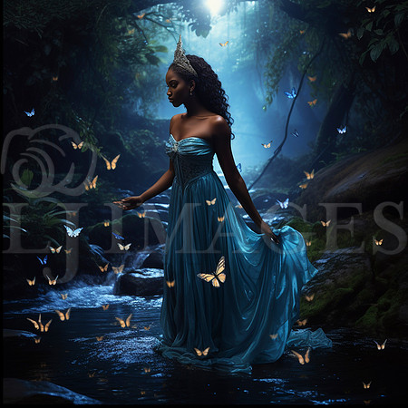 destinyunlimited_African_woman_in_long_blue_dress_in_enchanted__3d86de49-bad7-44f3-afff-07654e29756f-3