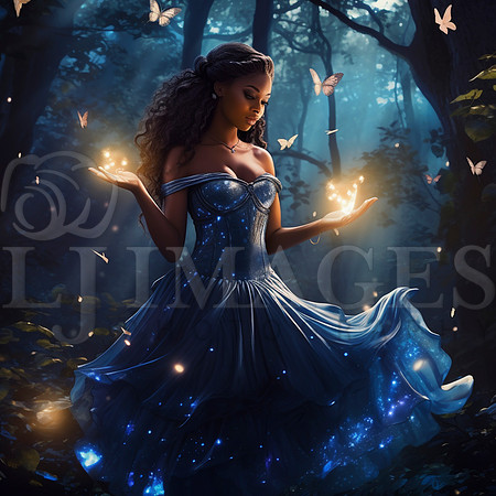 destinyunlimited_African_woman_in_long_blue_dress_in_enchanted__3d86de49-bad7-44f3-afff-07654e29756f-4