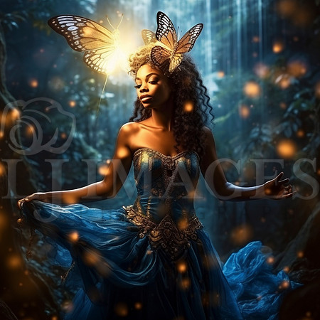 destinyunlimited_African_woman_in_long_blue_dress_in_enchanted__d844bcd1-f5f5-4c4e-a977-009212098c37-3