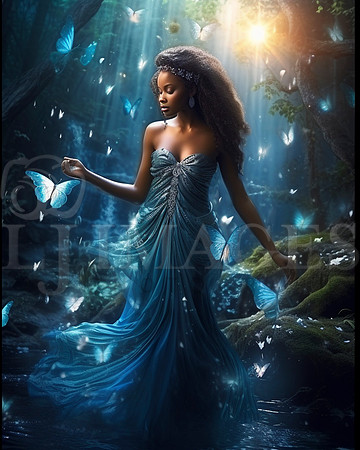 destinyunlimited_African_woman_in_long_blue_dress_in_enchanted__d844bcd1-f5f5-4c4e-a977-009212098c37-4