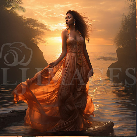 destinyunlimited_African_woman_in_long_peach_dress_by_jungle_oc_9eb56402-13c7-4d54-b45b-df7f8f47b379