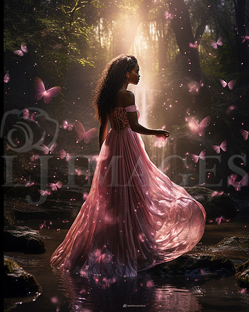 destinyunlimited_African_woman_in_long_pink_dress_in_enchanted__a402a61c-8bdc-44af-b794-3839416fa274-2