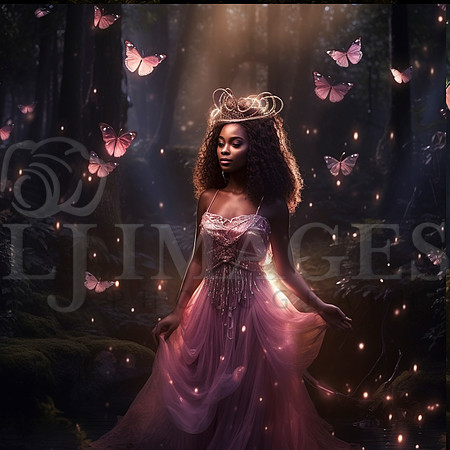 destinyunlimited_African_woman_in_long_pink_dress_in_enchanted__a402a61c-8bdc-44af-b794-3839416fa274-3