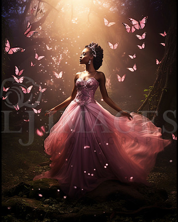 destinyunlimited_African_woman_in_long_pink_dress_in_enchanted__a402a61c-8bdc-44af-b794-3839416fa274