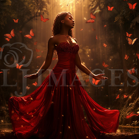 destinyunlimited_African_woman_in_long_red_dress_in_enchanted_f_3dabca9a-a95a-4a1d-9785-205922b3d0bc-3