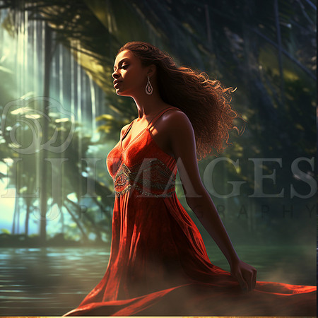 destinyunlimited_African_woman_in_long_red_dress_in_water_jungl_3fee36d9-a637-4d84-9526-0b94f983fadb-3