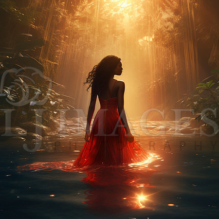 destinyunlimited_African_woman_in_long_red_dress_in_water_jungl_461953f7-0b21-4434-b785-201e2ece69a4-2