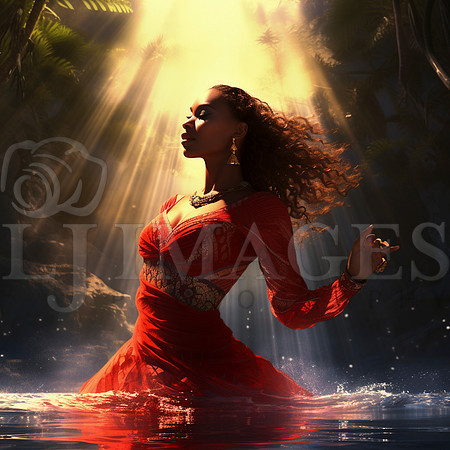 destinyunlimited_African_woman_in_long_red_dress_in_water_jungl_461953f7-0b21-4434-b785-201e2ece69a4-3