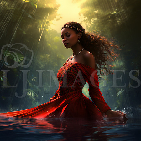 destinyunlimited_African_woman_in_long_red_dress_in_water_jungl_461953f7-0b21-4434-b785-201e2ece69a4-4