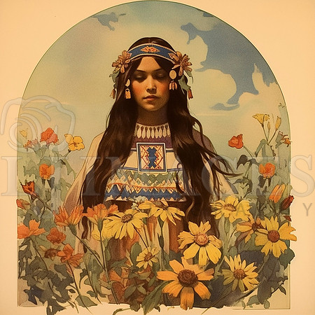destinyunlimited_American_Indian_female_art_nouveau_wearing_dre_c499dfdb-515b-4a77-8c77-8ff29c3140dd-4