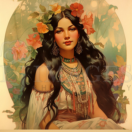 destinyunlimited_American_Indian_female_art_nouveau_wearing_dre_ecf41e66-476d-4047-8722-faa2875974d2-2