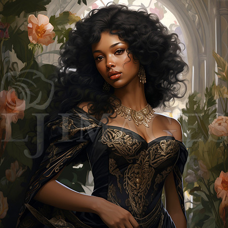 destinyunlimited_black_female_art_nouveau_wearing_dress_flowers_3f334979-e31e-4138-bbd5-8b8a33f0ddee-3