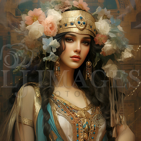 destinyunlimited_Egyptian_female_queen_art_nouveau_wearing_dres_78d75af8-5e52-4397-95cd-e4be88affb0f-4