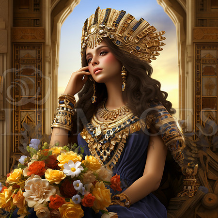 destinyunlimited_Egyptian_female_queen_art_nouveau_wearing_dres_11599e3e-7e51-48aa-b351-97a68fb8467c-2