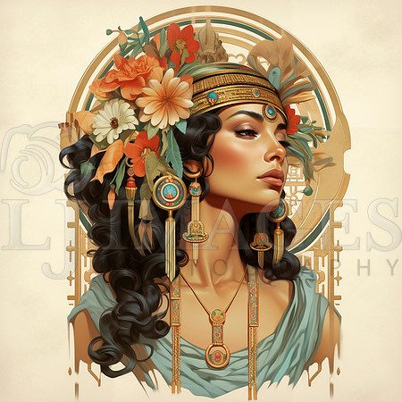 destinyunlimited_Egyptian_female_queen_art_nouveau_wearing_dres_11599e3e-7e51-48aa-b351-97a68fb8467c-3