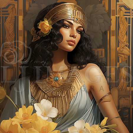 destinyunlimited_Egyptian_female_queen_art_nouveau_wearing_dres_afeffcfc-eb99-4660-813e-1f3d7c518bb1-2