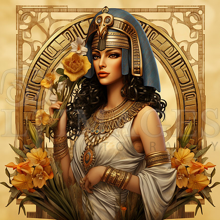 destinyunlimited_Egyptian_female_queen_art_nouveau_wearing_dres_afeffcfc-eb99-4660-813e-1f3d7c518bb1-4