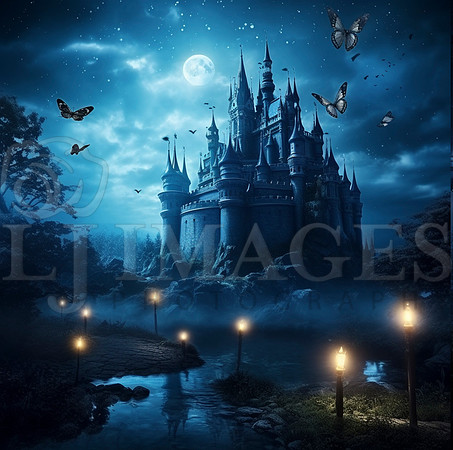 destinyunlimited_enchanted_castle_at_night_with_blue_butterflie_00c939e8-fe07-43fa-89c5-174744dfcd96 copy