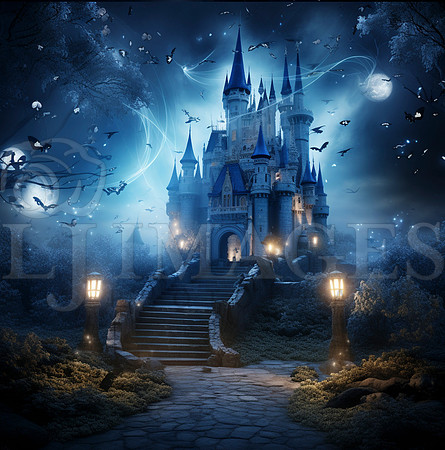 destinyunlimited_enchanted_castle_at_night_with_blue_butterflie_00c939e8-fe07-43fa-89c5-174744dfcd96