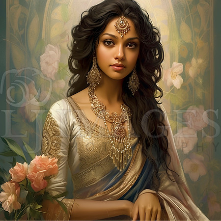 destinyunlimited_indian_female_art_nouveau_wearing_dress_flower_cce929d7-2d03-4566-86ef-4cd8d7c8482a-2