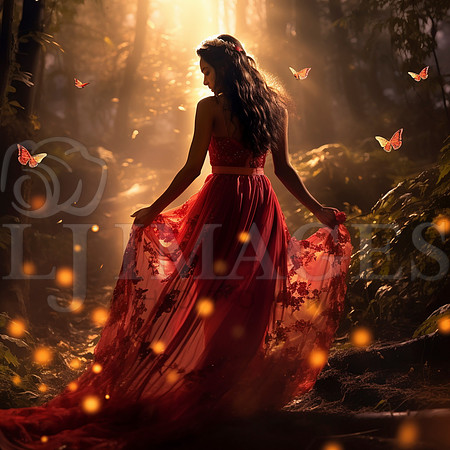 destinyunlimited_Indian_woman_in_long_red_dress_in_enchanted_fo_c39010c1-e881-4b71-9c43-f780acb709de-4