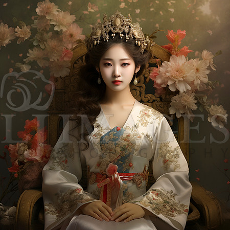 destinyunlimited_korean_female_queen_art_nouveau_wearing_dress__39e099dc-2cbf-4bb4-9d77-33d87c4a309d