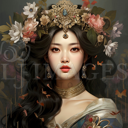 destinyunlimited_korean_female_queen_art_nouveau_wearing_dress__2599ede9-10f0-4d31-82d1-c5bb3827bf6f-3