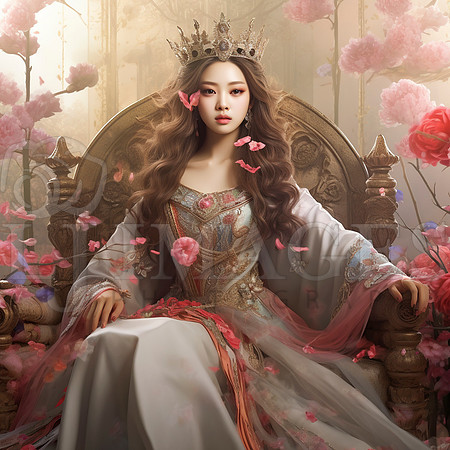 destinyunlimited_korean_female_queen_art_nouveau_wearing_dress__f7ff0dda-dcf3-4716-b479-b14d0b1c0cfc-2