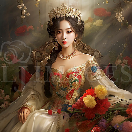 destinyunlimited_korean_female_queen_art_nouveau_wearing_dress__f7ff0dda-dcf3-4716-b479-b14d0b1c0cfc-3