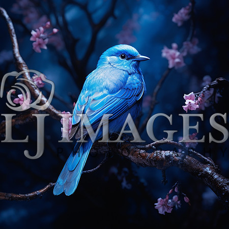 destinyunlimited_blue_bird_on_branch__on_blue_background_dramat_85bff43c-d84b-43b6-89a1-1c73a911a551-3