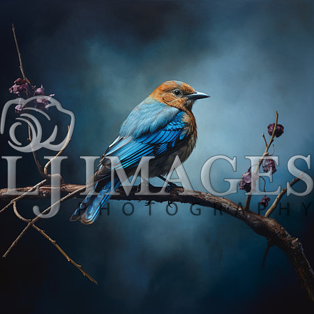 destinyunlimited_blue_bird_on_branch__on_blue_background_dramat_91ee3538-e2d2-4010-86f8-d4b398a4b6dc-2