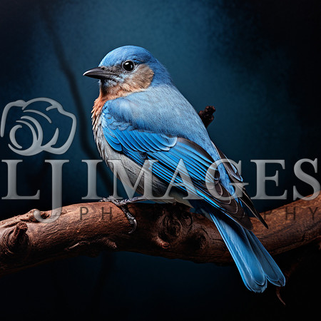 destinyunlimited_blue_bird_on_branch__on_blue_background_dramat_a228df8f-64bf-4dba-8e44-e3b43b0be45b-2