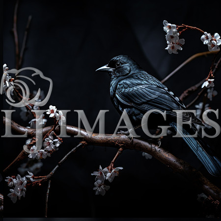 destinyunlimited_black_bird_on_the_branch_on_a_black_background_e01e353e-d624-4353-9a66-706979c539f2-2