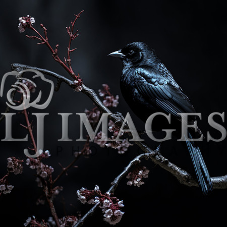destinyunlimited_black_bird_on_the_branch_on_a_black_background_e01e353e-d624-4353-9a66-706979c539f2-4