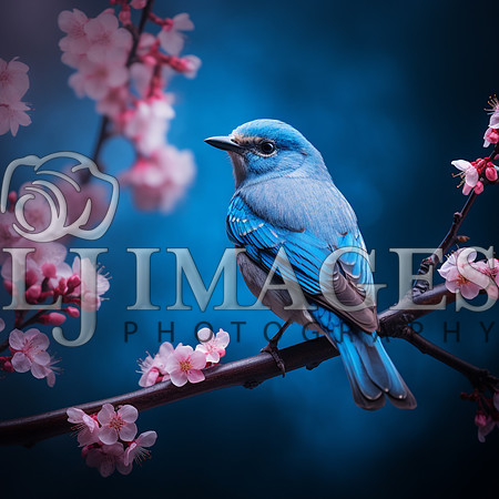 destinyunlimited_blue_bird_on_branch__on_blue_background_dramat_1f1a514b-4f5e-4734-9b8e-a1290f5e4256-3