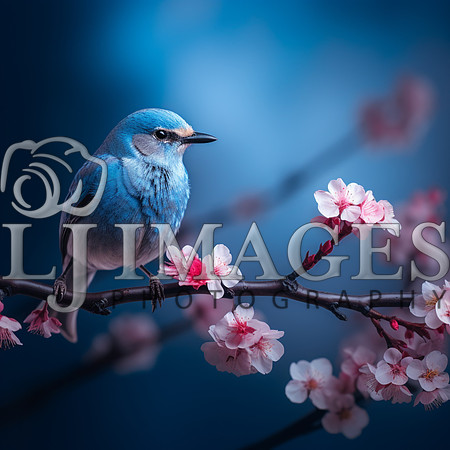 destinyunlimited_blue_bird_on_branch__on_blue_background_dramat_1f1a514b-4f5e-4734-9b8e-a1290f5e4256-4