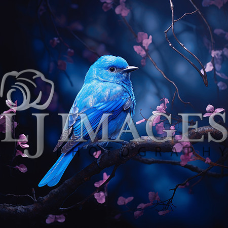 destinyunlimited_blue_bird_on_branch__on_blue_background_dramat_85bff43c-d84b-43b6-89a1-1c73a911a551
