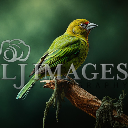 destinyunlimited_Green_Bird_sitting_on_a_limb_on_a_green_backgr_001e8edf-b9f1-46c0-ab4a-12babd286020-3