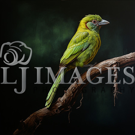 destinyunlimited_Green_Bird_sitting_on_a_limb_on_a_green_backgr_87970025-97e5-4ad1-9617-7532228bd22c-3