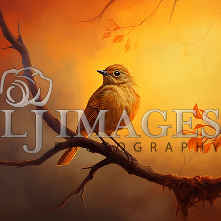 destinyunlimited_Orange_bird_sitting_on_a_limb_on_the_orange_ba_97861340-a851-442a-a110-3a151a716ced