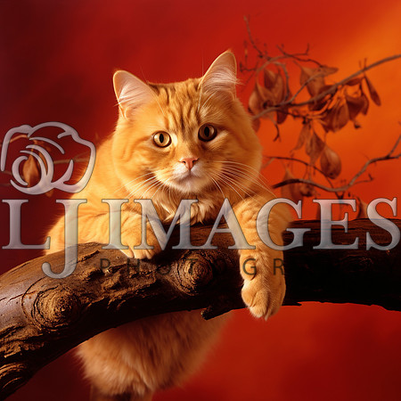 destinyunlimited_orange_cat_on_a_limb_on_the_orange_background__815e14fa-32c0-4c09-8623-6ba4bf762d4b-2