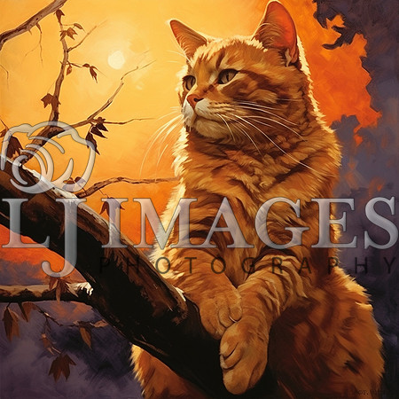 destinyunlimited_orange_cat_on_a_limb_on_the_orange_background__a70a9496-2fd5-405c-a3ea-e8f65648af0e-4